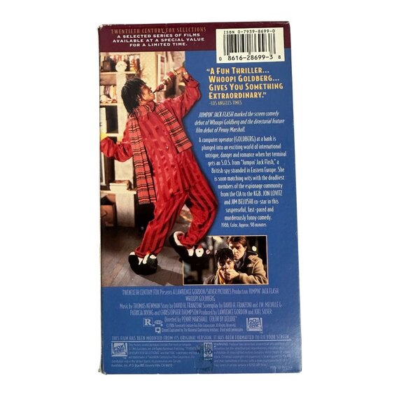 Jumpin’ Jack Flash VHS 1986 Whoopi Goldberg Comedy Directed By Penny Marshall R - Picture 2 of 8